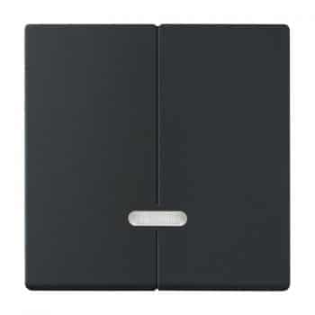 Busch-J Future Linear Dimmerknop Wipvlak Serie 6545-885 Zwart.