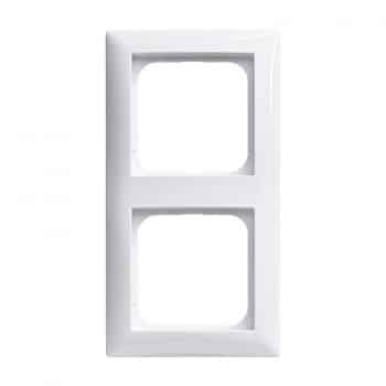 Busch/J Balance SI Afdekking Afdekraam 2-Voudig SI 1722-914 Echt Wit