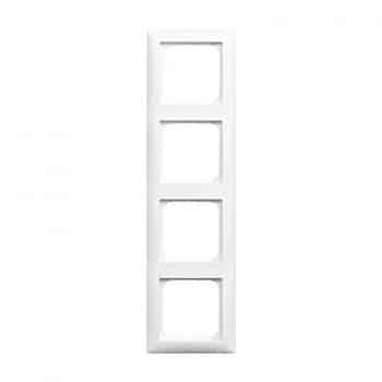 Busch/J Balance SI Afdekking Afdekraam 4-Voudig SI 1724-914 Echt Wit 1