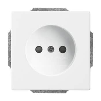 Busch/J wcd kinderbeveiliging Compleet Zonder Aarde Inbouw Echt wit