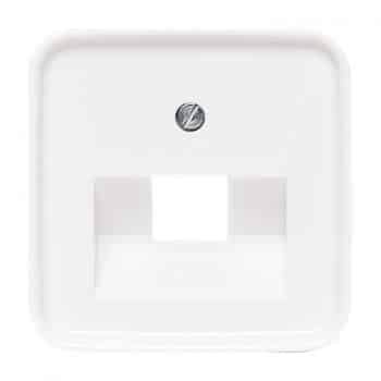 Busch/J Afdek UTP 1xRj45 Centraalplaat Isdn 8P8C 1803-214 Echt Wit