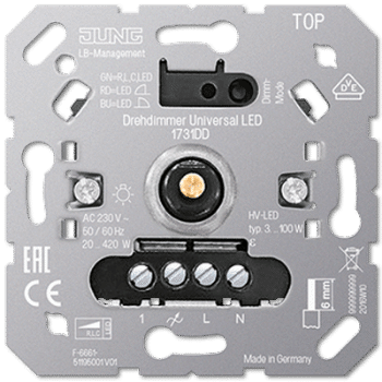 Jung Dimmer Inb Led 3 - 420 VA Wissel Fase Standaard R.L.C 1731DD