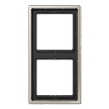 Jung LS990 Afdekraam 2-voudig ES2982 Edelstaal