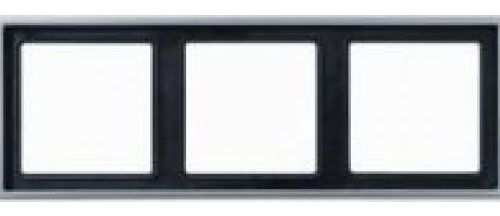 Jung LS990 Afdekraam 3-voudig ES2983 Edelstaal