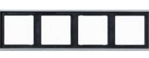 Jung LS990 Afdekraam 4-voudig ES2984 Edelstaal