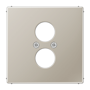 Jung LS990 Afdekking 2x Audio ES2962-2 Edelstaal