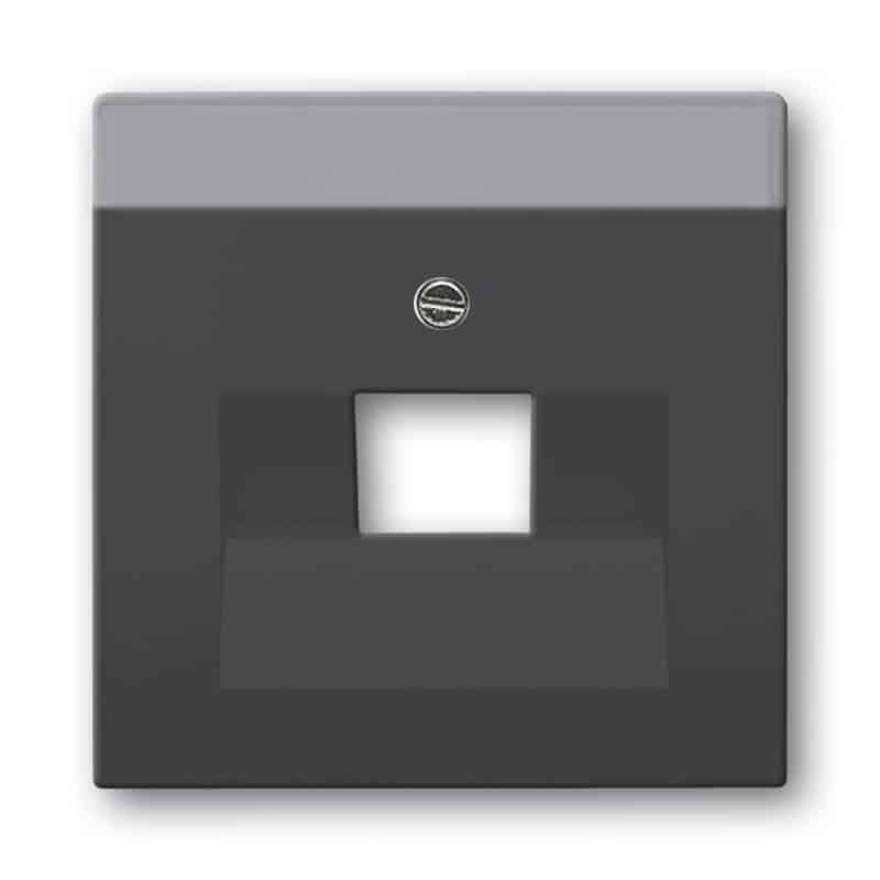 Busch/J Future Linear Centraalpl Datadoos 1Xrj45 F- Mat Zwart 1803-885