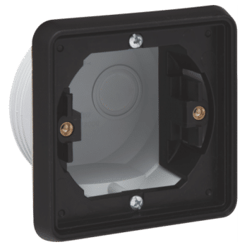 Niko New Hydro Wandcontactdoos Inbouwkader 1-V Zwart 761-73000