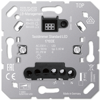 Jung Dimmer Inb 3-60Va 1710DE Led Tastdimmer RLC