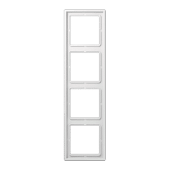 Jung Ls990 Afdekraam 4-V LS984WW Echt Wit Glans