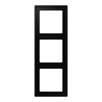 Jung LS990 Afdek 3-V Afdekraam LS983SWM Grafietzwart Mat