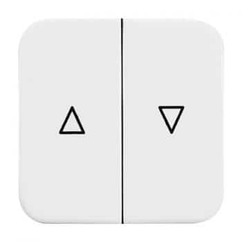 Busch-J Afdek Wipvlak Jalouzie 2-Delig Met Pijl 2504-214 Echt Wit