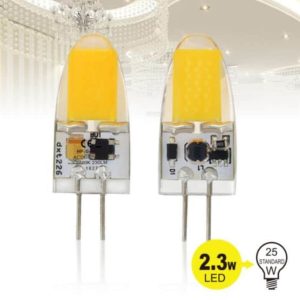HP-Led Insteek G4. 12V 2.5W 2700K 250L HP-G4-D03 Led No-Dim Silicone plat model - Afbeelding 3
