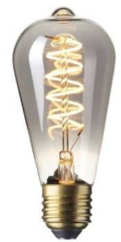 HP-Led Fila Rustiek ST64 4W E27 2200K 80L Dim Titanium Grijs Hp-ST64-1