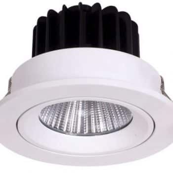 HP-Led LED Inbouw Spot Verdiept  9W 2700K 720L Wit Verstelbaar 83(75)x53mm