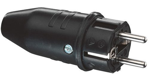 Stekker Ra ABL Rubber Zwart