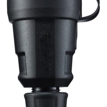 ABL Contrastekker Ra Zwart Ultra Home IP44Max 3x2.5 Met Klep 1579300