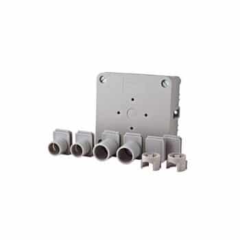 Abl Kabeldoos Onderbak Incl. Deksel En Inzetstukken Grijs 2080.160