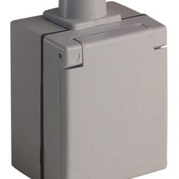 Abl Perilex Wcd Opb. 16Amp Grijs Met Klep Ip44 2441860