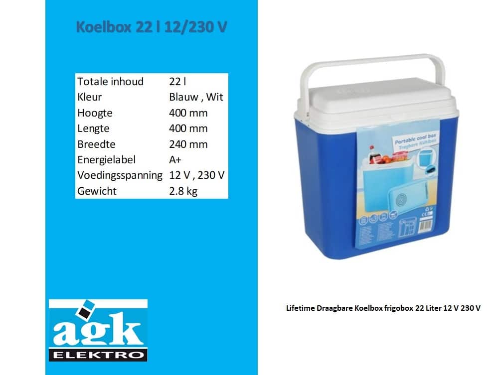 Teesa Koelbox Easy cool 29Liter 12v en 220V losse Omvormer
