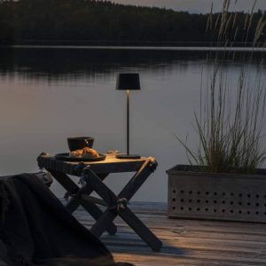 Konst- lounge Tafel 7814-750 Capri LED 35cm IP65 Matzwart 2.2W USB WW - Afbeelding 4