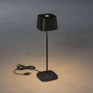 Konst- lounge Tafel 7814-750 Capri LED 35cm IP65 Matzwart 2.2W USB WW - Afbeelding 3