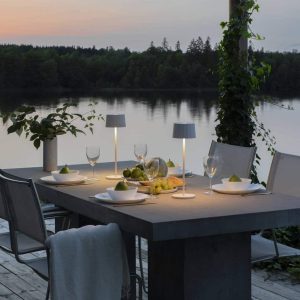 Konst- lounge Tafel 7813-250 Positano LED 35cm IP65 Matwit 2.2W USB WW - Afbeelding 3