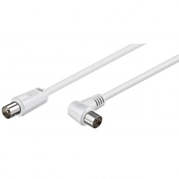 Greenline Coaxkabel Recht Male Haaks Female 1.50Mtr 100Hz 9.5Mm 75 Ohm