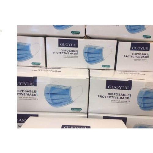 Mondkapje wegwerp 50 stuks in doos  let op: Niet Medisch