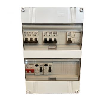 Epp Groepenkast 1-Fase 8x16A 2xAArdlek 30Ma 1x hoofdschakelaar 63A Epp24-1H-128 220x330x110Mm