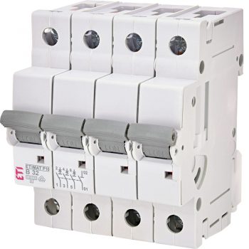 Eti Etimat10 Installatie Automaat 32A B-Kar 3-Fase+N 4-P 400V 00120210