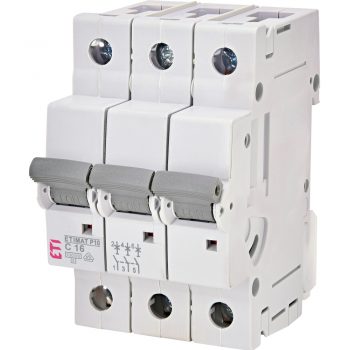 Eti Etimat10 Installatie Automaat 16A C-Kar 3-Fase 4-Module 3P+N 10Ka 400V