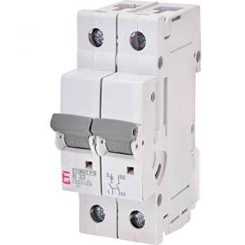 Eti Etimat10 Installatie Automaat 32A B-Kar 1-Fase+N 2-P 230V 2Modules Breed