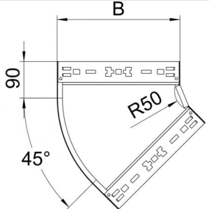 Kabelgoot Rks- Magic 60 RBM 45 60x200 FS Bocht 45gr klikbaar  6041044 - Afbeelding 3