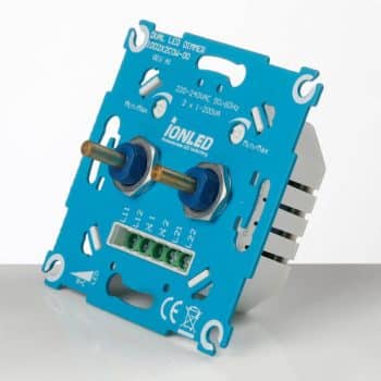 IonLed Inbouw Dimmer Universeel Duo 2X 0- 200VA RC Anti Flik Excl knop