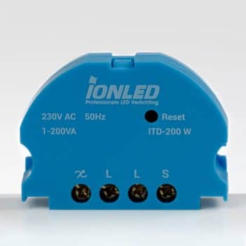 IonLed Inbouw Tastdimmer Uni 1- 200VA RC Anti Flicker voor alle merken