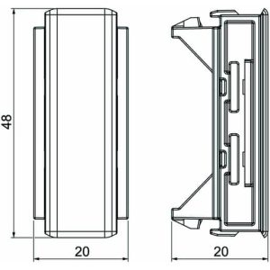 OBO Wandgoot Rapid 45-2 100x53mm Naadafdekking voor deksel wit 6113030 - Afbeelding 3