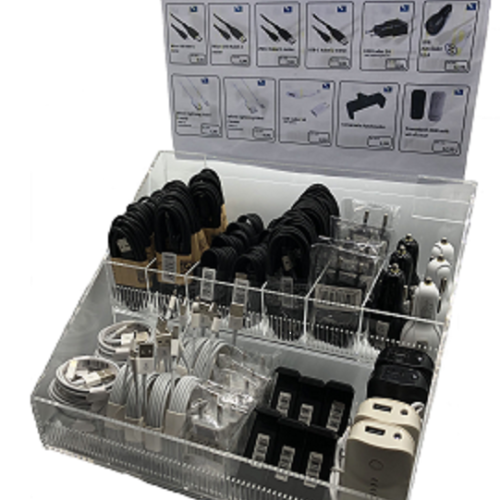 No-Crap  Plexiglas  Toonbank Display NC10030 Met 83 artikelen