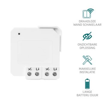 Klikaan Klikuit Zender Awmt-230 Mini Inbouw Zender Achter Bestaande Sc