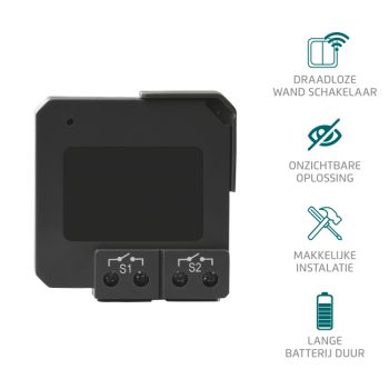 Klikaan Klikuit Zender Awmt-003 Mini Inbouw Zender Achter Een Design Schakelaar