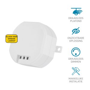 Klikaan Klikuit Ontvanger Acm-100 Inbouw Dimmer Multi Led 3-24W Overig 20-200W