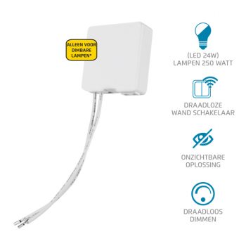 Klikaan Klikuit Ontvanger Awmd-250 Mini Inbouw Dimmer Multi Led 3-24W