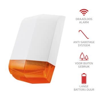 Klikaan Klikuit Alarm Losse Sirene for Wireless Secu System ALSIR-2000