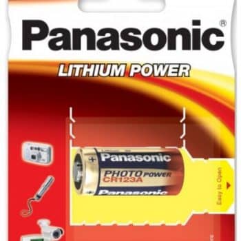 Panasonic Lithiumcel Cr123A 3Volt 1400Mah Bls1 H34.5 D17 Mm