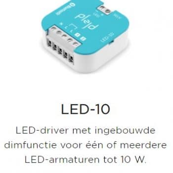 Plejd LED-10 Dimmer Led 10W voor 150-700Mah en Ledstrips 12-24V