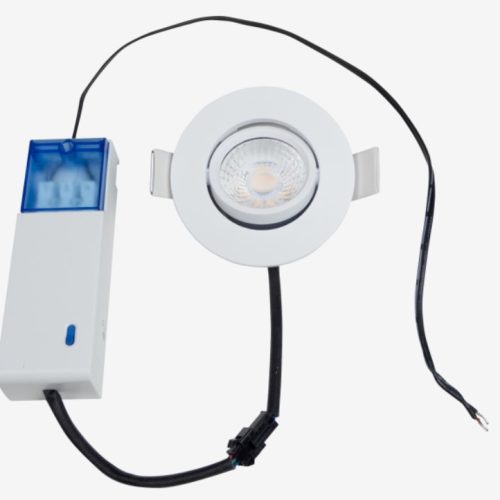 Robus Draco Inbouw Spot Led Rond Wit 6W Dim 550L 40Gr 85(70)X33 Ip65