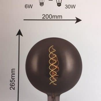 HP-Led Flexled Titanium Giant R200 6W E27 2200K 240L Dimbaar HP-G200