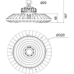 Tro- 950-120 Ufo HighBay 150W. 140GrL/w 5000K Power-Beam Adjustable De alleskunner1 - Afbeelding 4