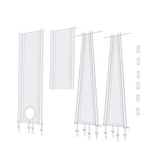Uni Window Kit Deur- Raamafdichting 400Cm Polyester Voor Mobiele Airco - Afbeelding 7