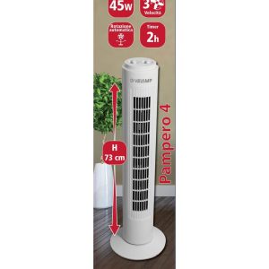 Velamp Tower Ventilator 45W 3-Stand met 2 uurs timer Roterend - Afbeelding 7